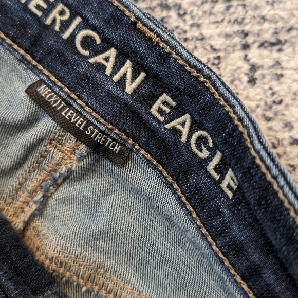 American Eagle High rise shortie Next level stretch shorts size 00 - Picture 5 of 7
